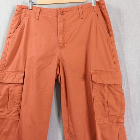 Levi’s Women’s '94 Baggy Cargo Jeans 32 x 28.5 Orange Utility Streetwear - Picture 5 of 13
